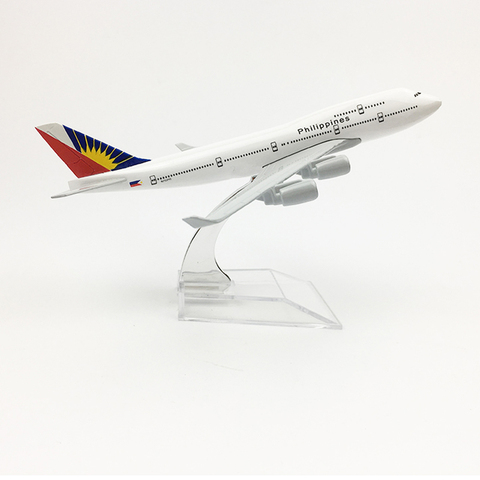 Philippines Airlines Aeroplane model Boeing 747 airplane 16CM Metal alloy diecast 1:400 airplane model toy for children 2022 - buy cheap