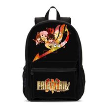 Cola de hadas Kawaii Impresión de Anime la escuela Mochila niños Casual hombro divertido paquete adolescente Mochila Mujer Bolsa Escolar 2024 - compra barato