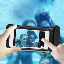 6.0 polegada Float Ar Universal saco do Telefone À Prova D' Água Saco Deriva Saco Natação Mergulho Para iPhone 7 8 XS Max Huawei malote seco Caso 2024 - compre barato