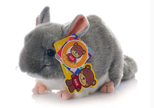 Cuddly Lifelike Grey Chinchillidae Plush Toys Soft Realistic Chinchillas Mouse Stuffed Animal Toy Birthday Gifts For Kids 2024 - compre barato