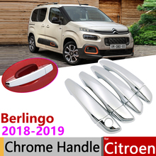 for Citroen Berlingo XL 2018 2019 2020 Luxuriou Chrome Exterior Door Handle Cover Car Accessories Stickers Trim Set of 4Door 2024 - buy cheap
