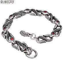 Handmade 925 Silver Dragon Chain Bracelet Man Bracelet Thailand Sterling Siilver Dragon Bracelet 2024 - buy cheap