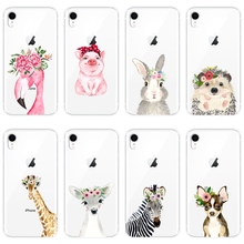 Funda trasera suave con diseño de flamenco, cerdo, perro, conejo, para iPhone 6 S, 6 S, 7, 8, X, XR, XS Max, iPhone 8, 7, 6 S, 6 S Plus 2024 - compra barato