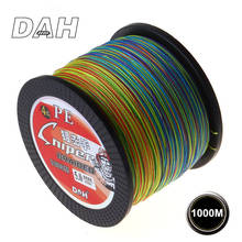 DAH 1000M PE Braided Fishing Line 4 Strands Wire Super Strong Japan Multifilament Braided Lines Carp Fishing Rope 20LB-100LB 2024 - buy cheap