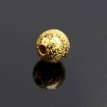 Stardust Copper Redonda Do Encanto Beads 6mm 300 pcs Banhado A Ouro Material de Fabricação de Jóias Diy Craft D0292 2024 - compre barato