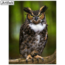 ArtBack 5d diy diamond painting owl animal full square diamond embroidery 3d round drill mosaic art sticker 2024 - buy cheap