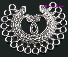 Accesorios de joyería, 16 Uds., conectores de plata tibetana de mariposa, colgantes, pendientes de 47x39mm EH376 2024 - compra barato