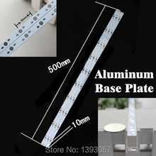 Placa Base de aluminio LED de 10W y 30W, Panel de lámpara rectangular de 500mm x 10mm para luces LED de alta potencia 2024 - compra barato