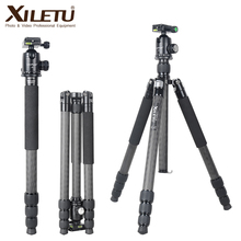 XILETU L334C+J2 Heavy Duty Professional Carbon Fiber Camera Tripod Travel Stand for DSLR Digital Camera with Panorama Ball Head 2024 - buy cheap