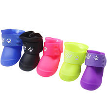 Pet WaterProof Rain Shoes Boots Socks Anti-slip Rubber Boot for Small Big Dog Shoes Cute Mini Pet Products 2024 - купить недорого
