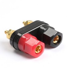 100pcs/lot Gold plate audio speaker terminal Amplifier Terminal Dual 4mm Binding Post Banana Plug Jack connector Black Red 2024 - buy cheap