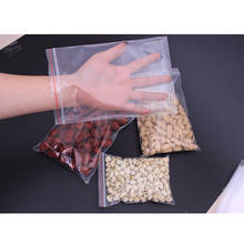 100pcs Plastic Transparent Self Sealing Ziplock Bags Resealable Clear Zip Lock Bags Poly Polyethylene Jewelry Flat Packing 2024 - buy cheap