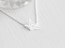 Shuangshuo 2019 Lovely Matte Origami Crane Necklaces for Women Cute Bird Chokers Necklace Party Gift Animal Chocker collares 2024 - buy cheap