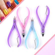 Nail Dead Skin Pliers Scissors Plastic Handle Cuticle Nippers Clipper Nail Clipper Useful Manicure Tool 2024 - buy cheap
