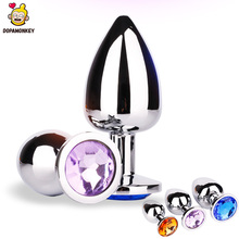 Anal Plug Crystal Jewelry Heart Butt Plug Anal Beads Crystal Jewelry Stainless Steel Anal Plug Anal Dilator Sex Toys for gay 2024 - buy cheap