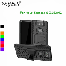 Funda para Asus Zenfone 6 ZS630KL funda protectora de doble capa funda trasera de silicona para Asus Zenfone 6 2019 funda de soporte para Asus 6z 2024 - compra barato