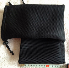 100pcs/lot CBRL black small mesh jewelry bag mesh gift bag mesh drawstring bag pouch size 9.5*14cm free shipping by China Post 2024 - buy cheap