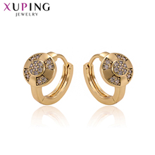 Xuping Jewelry Fashion Gold Plated Huggies Earrings for Women Beautiful Gifts 97786 2024 - buy cheap