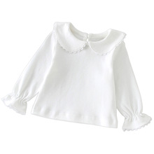 Camiseta blanca de otoño para niña, ropa interior de algodón de 100% de manga larga para 1 y 2 años, Primavera, 2021, RBT185001 2024 - compra barato