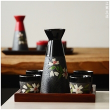 Juego de vasos japoneses pintados a mano para vino blanco, set de copas para regalo de cumpleaños, sake, dispensador de licor para fruta y vino, 5 unidades 2024 - compra barato