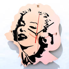 Marilyn Monroe Wall Clock Singer Sex Symbols Icon Wall Art Decorative Wall Watch Music Lover Gift 2024 - buy cheap