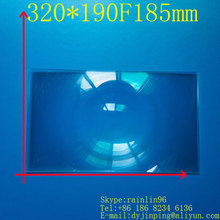 free shipping  15.6 inch lcd panel DIY projection screen projector fresnel lens 320*190MM focal length 185 MM 2024 - buy cheap