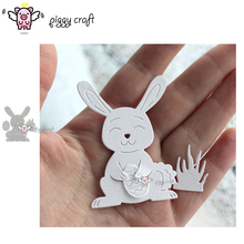 Piggy Craft metal cutting dies cut die mold New Easter rabbit eggs Scrapbook paper craft album card punch knife art cutter die 2024 - buy cheap