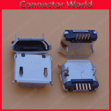 200 unids/lote teléfono móvil Micro mini USB conector Conector cargador puerto de carga hembra enchufe de alimentación reparación de la cola pcb 5pin 2024 - compra barato