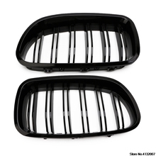 New Type Car Grilles Gloss Black Kidney Grill Racing Grille Dual Line For BMW F10 F11 F18 5 Series M5 2024 - buy cheap