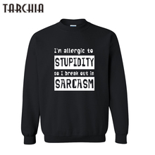 Толстовка TARCHIA мужская с надписью, брендовый модный однотонный пуловер, спортивный костюм, свитшот, 2021 2024 - купить недорого