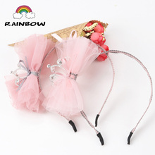 1pcs Creativity Fashion Crown Sand Flower Bowknot Hairbands Children Girls Headband Decoration Handmade Headwear Accessories 2024 - buy cheap