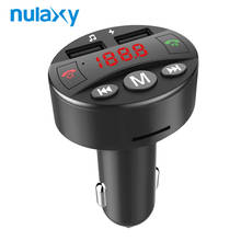 Nulaxy Автомобильный MP3-плеер fm-передатчиком Bluetooth Hands-Free Car Kit аудио модулятор USB Зарядное устройство Поддержка TF карта USB Disk музыка 2024 - купить недорого