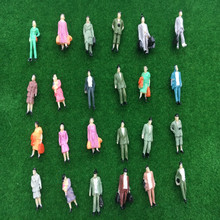 weijingmodel 100 Model People Figures Passenegers Train Scenery 1:75 O Scale Mixed Color Pose for ho train layout 2024 - buy cheap