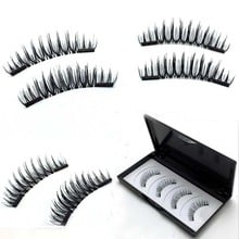 Magnetic Eye lashes false eyelashes 3d Double Magnetic natural Long cross Eyelash extension popular Beauty Fake Eye Lashes 2024 - buy cheap