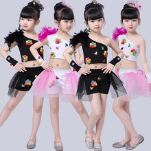 Girls Jazz Dance Latin Dance Performance Costume Princess Skirt Fluffy Skirt Dance Girls Modern Sequins Street Dance 2024 - buy cheap