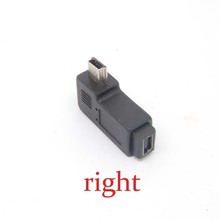 10 шт. Премиум мини USB штекер правый на мини USB гнездо переходник 2024 - купить недорого