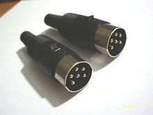 6pcs DIN Plug Connector with Plastic Handle Male have  6 Pin 2024 - buy cheap