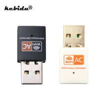 Kebidu-tarjeta de red inalámbrica de 600Mbps, adaptador WiFi USB, 2,4 GHz, 5GHz, WiFi, receptor de ordenador, controlador gratuito de banda Dual 2024 - compra barato
