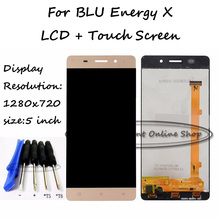 Золотой/черный ЖК-дисплей + TP для BLU Energy X 4G LTE E0010UU ЖК-дисплей + фотография смартфона + Инструменты 2024 - купить недорого