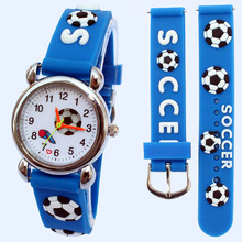Hot Popular 3D Watch Sport Football Style Silicone Band Children Quartz Watch Boy Watch Girls Watch Cartoon Analog Wristwatch 2024 - buy cheap