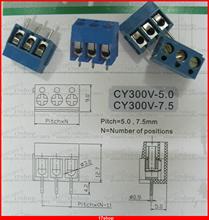 10 pcs Blue Pitch 5.0mm 3pin/way Screw Terminal Block Connector CY300V-5.0 2024 - buy cheap