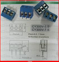 10 шт. синий шаг 5,0 мм 3 pin/way винтовой клеммный блок разъем CY300V-5.0 2024 - купить недорого