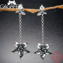 GAGAFEEL Hot Sale Flower Drop Earrings for Women S925 Sterling Silver Earring Delicate Simple Jewelry Christmas Gift 2024 - buy cheap