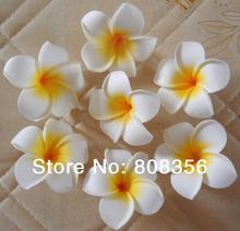 100 Pçs/lote Espuma Artificial Cabeças de Flor Decoração De Casamento Flores Do Frangipani Plumeria Rubra 9 centímetros Plumeria Flor Cabeça 2024 - compre barato