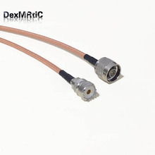 High-Quality Low-Attenuation UHF Female Jack SO239 Switch N Male Plug RF Coax Cable RG142 50CM 20" /100CM Adapter Wholesale 2024 - buy cheap