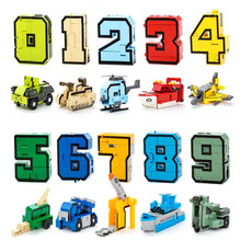 newest 10 digits Transform into car/plane/Missile Creative in 1 military robot Action Figures Building Block toys for Kids gifts 2024 - buy cheap