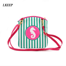 BONAMIE Brand Design Women Messenger Bags Stripe Tassel Beach Bag Female Fashion Mermaid Shell Crossbody Bag Girl Shoulder Bag 2024 - buy cheap