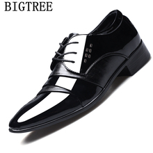 Sapatos pretos masculinos de couro, calçados para casamento, estilo clássico, vestidos italianos, tamanho grande, para homens, mala 2024 - compre barato