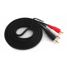 Cable de audio de un minuto, amplificador para ordenador, altavoz, Adaptador de audio, 3,5mm, 2rca, hongbai, tv 2024 - compra barato