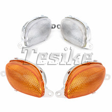 Frente a las señales de giro intermitente de luz LED lámpara lente para Suzuki Hayabusa GSXR1300 GSXR 1300 K 5 1999-2007 00 01 02 03 04 05 06 2024 - compra barato